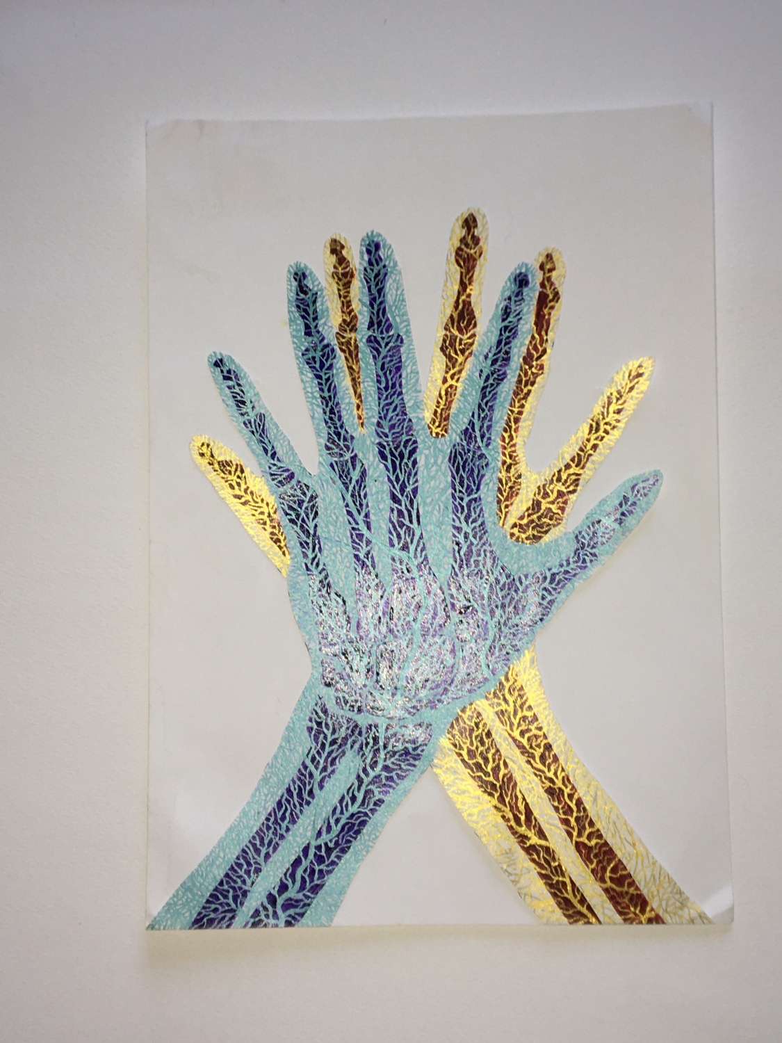 Complicidad. Acrílico sobre papel 21 x 29.5 cm. (Vendida) 2017